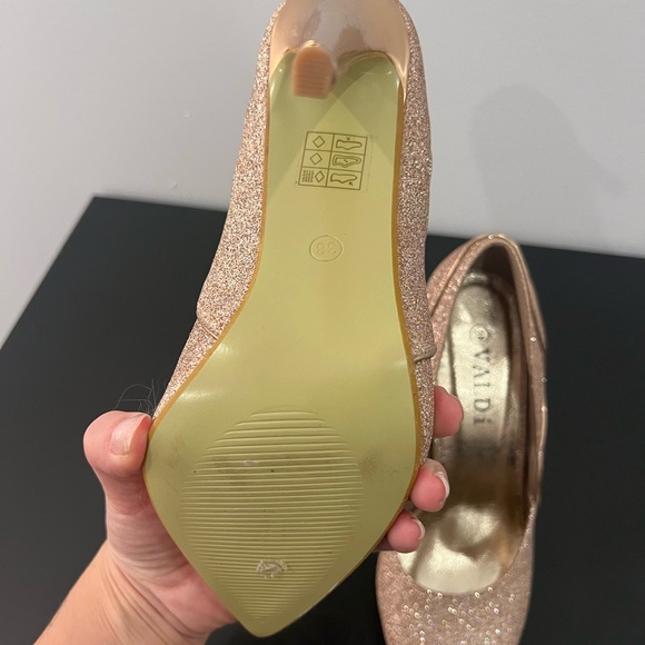 GOLD ROSE SPARKLY heels - Picture 3 of 4